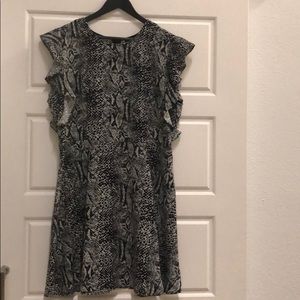 Who What Wear- animal print A-line dress